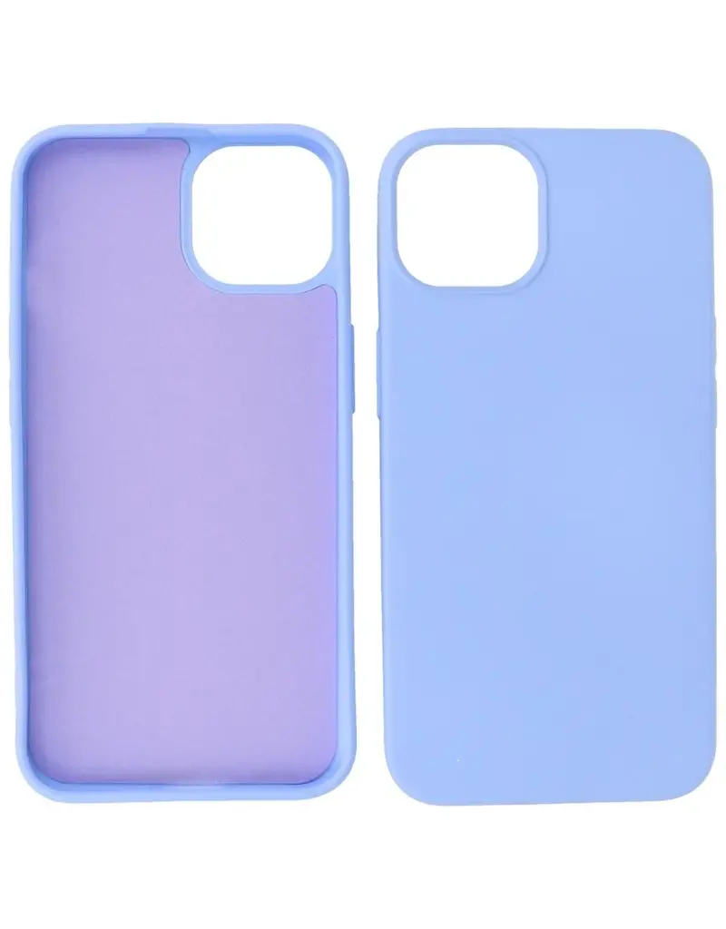 P2C P2C Silicone Hoesje iPhone 15 Lila/ Paars