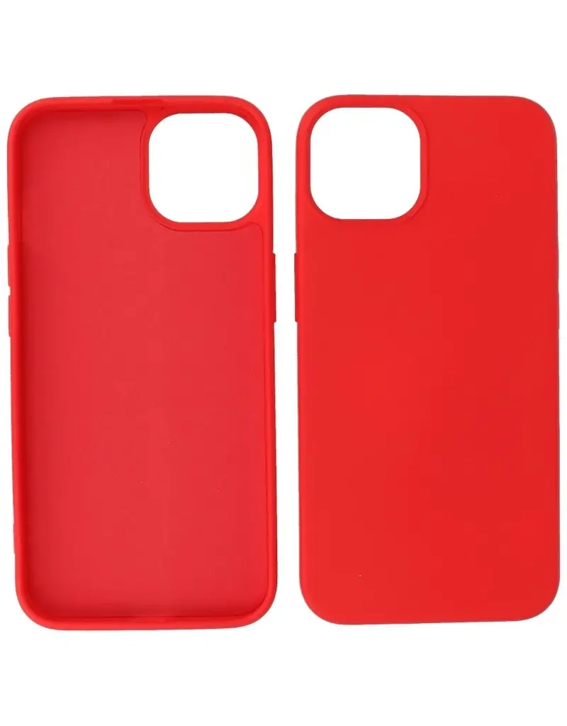 P2C P2C Silicone Hoesje iPhone 15 Rood