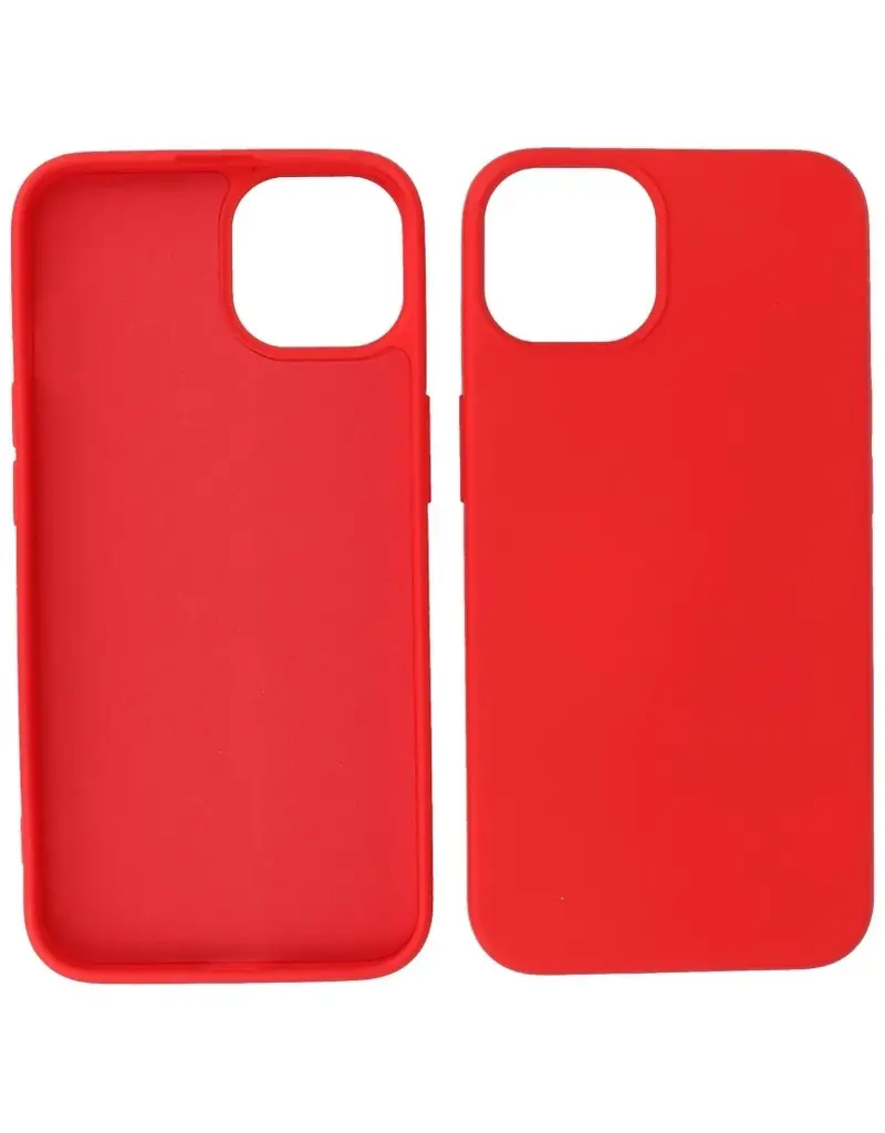 P2C P2C Silicone Hoesje iPhone 13 / 14 Rood