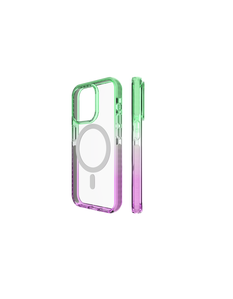 Nikoza Nikoza Gradient Impact Case iPhone 15 Pro Max Green - Purple