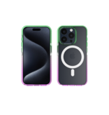 Nikoza Nikoza Gradient Impact Case iPhone 15 Pro Max Green - Purple