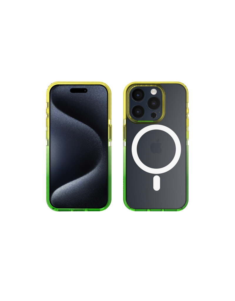 Nikoza Nikoza Gradient Impact Case iPhone 15 Pro Max Yellow - Green