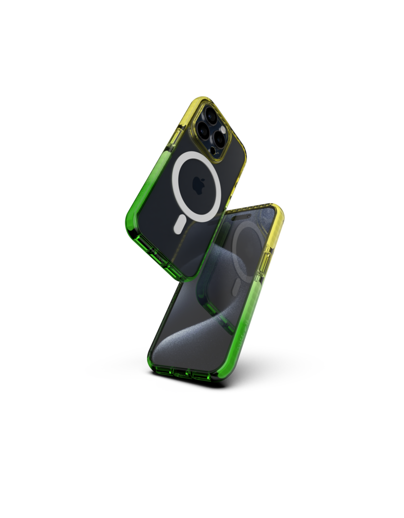 Nikoza Nikoza Gradient Impact Case iPhone 15 Pro Max Yellow - Green