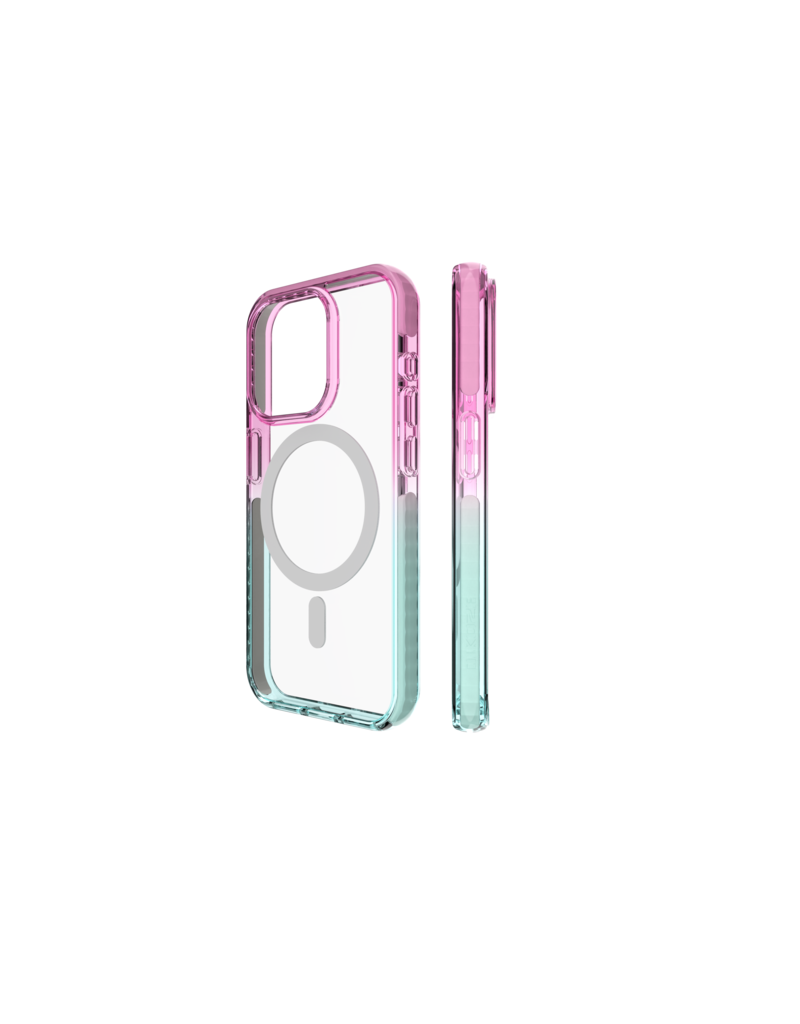 Nikoza Nikoza Gradient Impact Case iPhone 15 Pro Max Light Pink - Blue