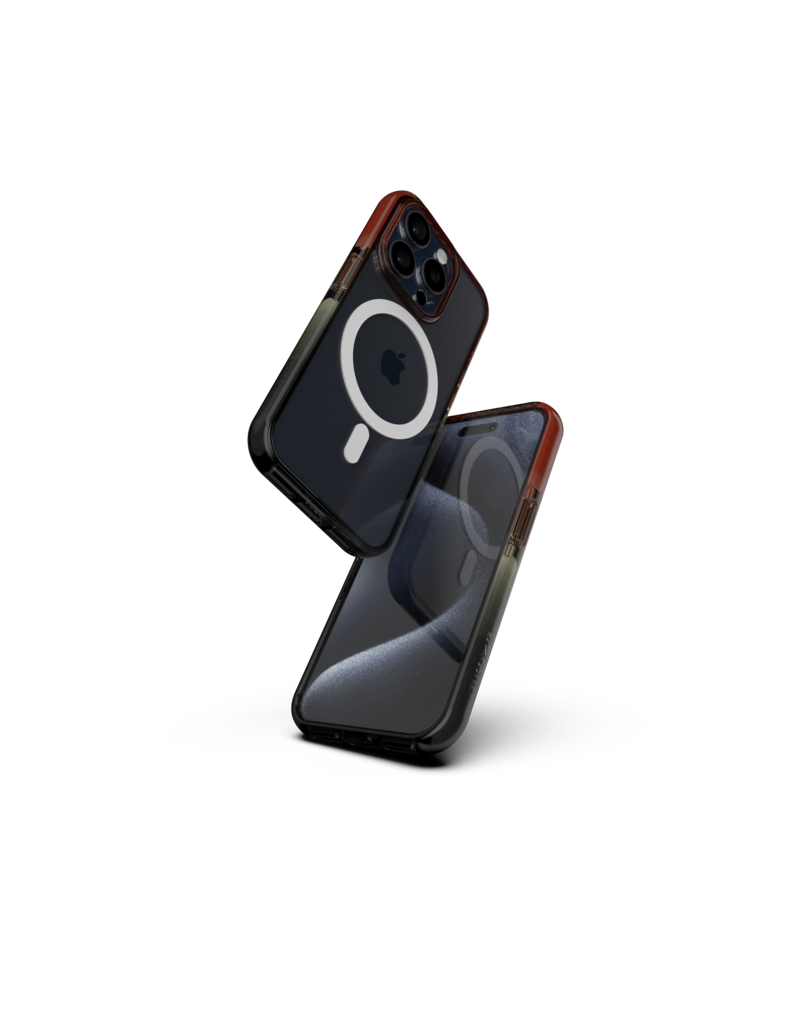 Nikoza Nikoza Gradient Impact Case iPhone 15 Pro Red - Black