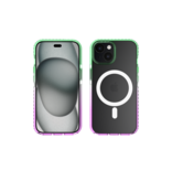 Nikoza Nikoza Gradient Impact Case iPhone 15 Green - Purple