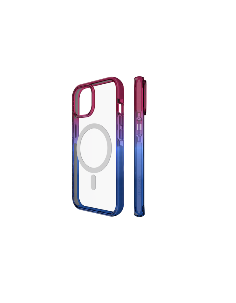 Nikoza Nikoza Gradient Impact Case iPhone 15 Fucsia - Blue