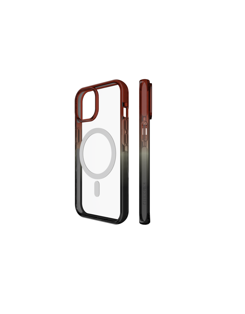 Nikoza Nikoza Gradient Impact Case iPhone 15 Red - Black