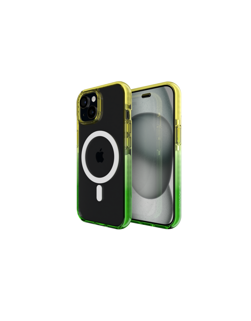 Nikoza Nikoza Gradient Impact Case iPhone 15 Yellow - Green