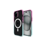 Nikoza Nikoza Gradient Impact Case iPhone 15 Light Pink - Blue