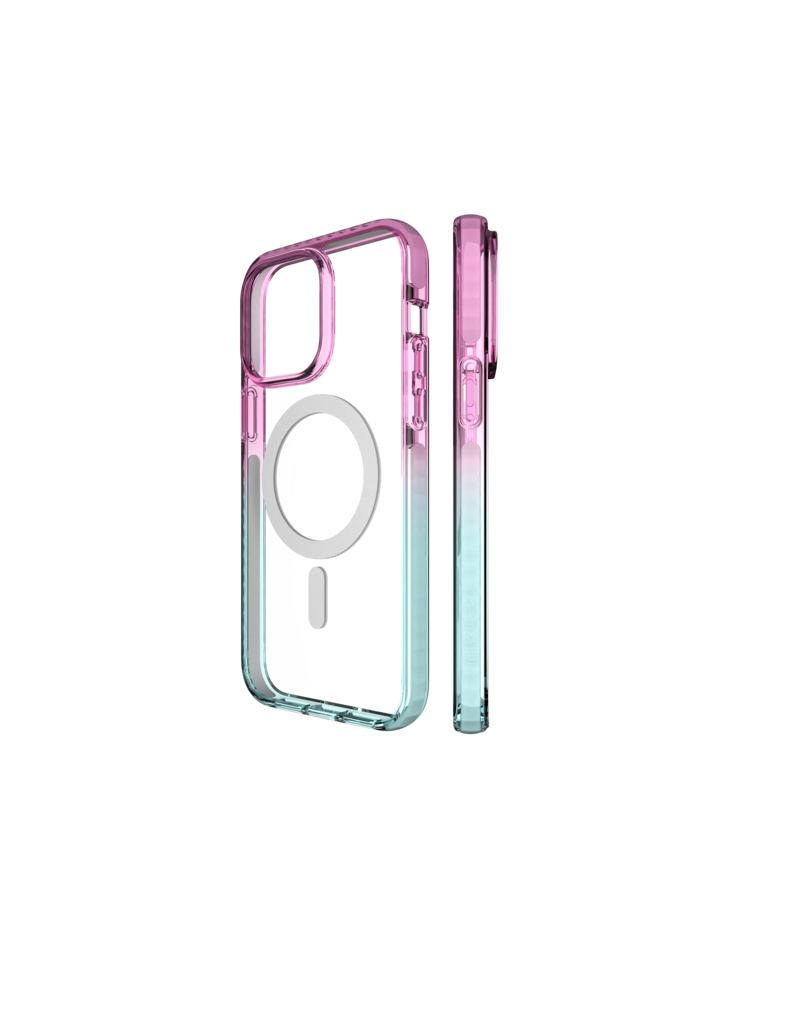 Nikoza Nikoza Gradient Impact Case iPhone 14 Pro Light Pink - Blue