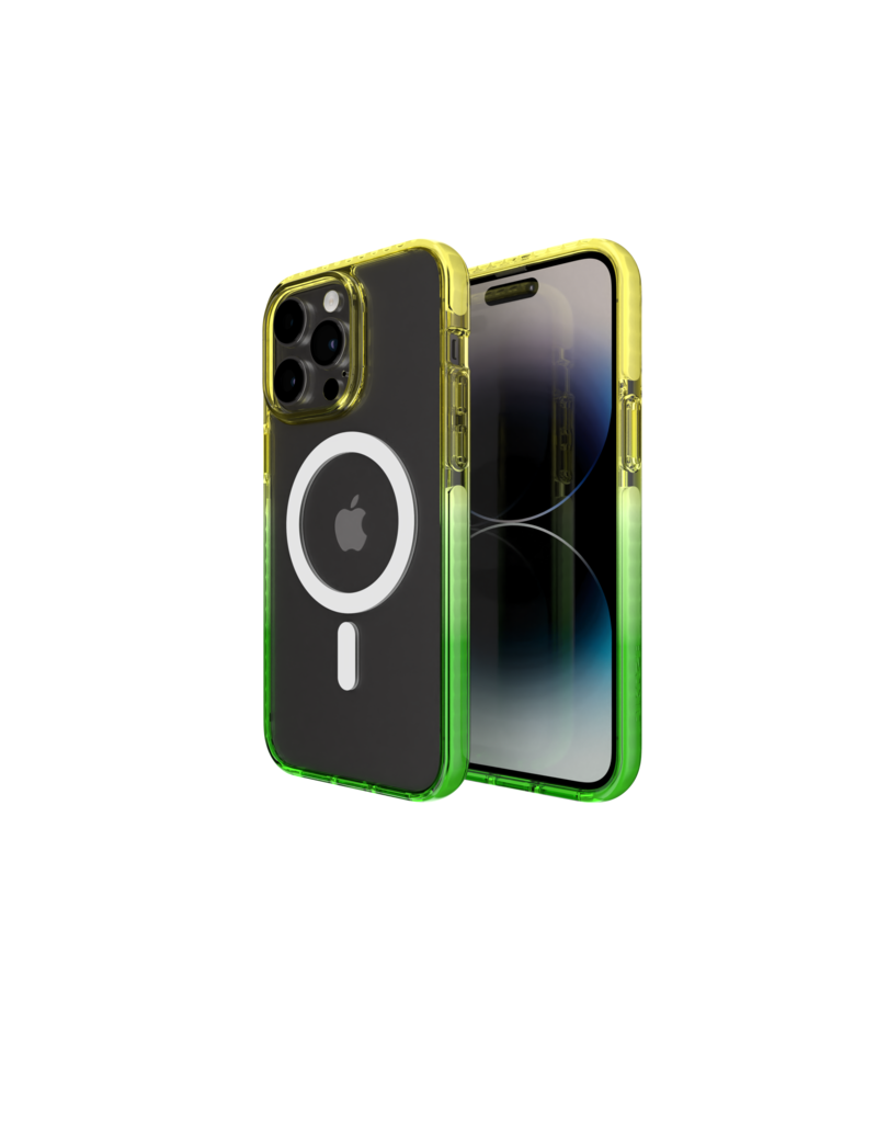 Nikoza Nikoza Gradient Impact Case iPhone 14 Pro Yellow - Green