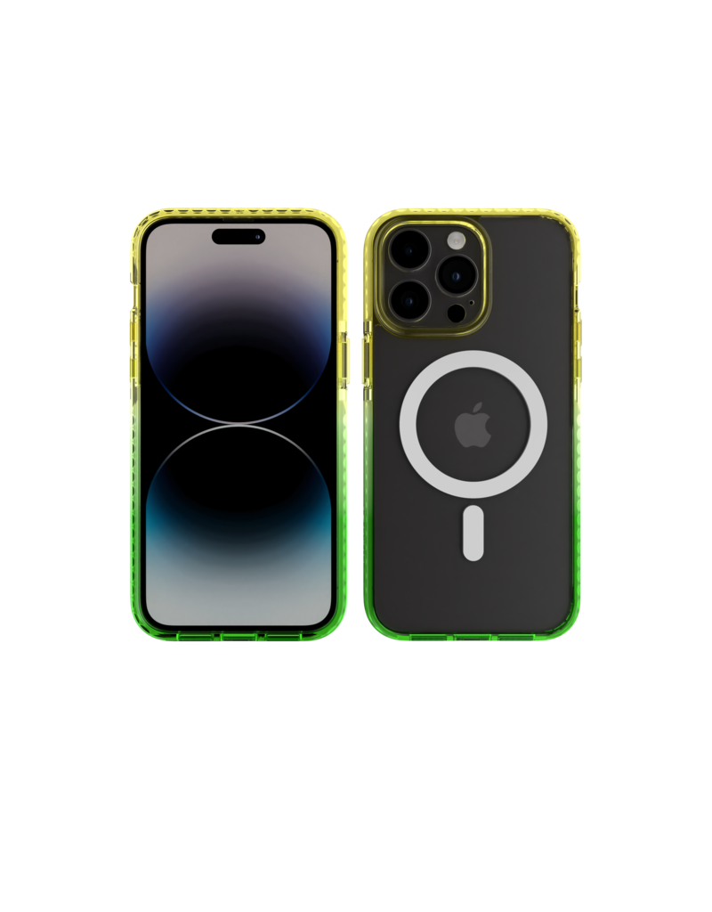 Nikoza Nikoza Gradient Impact Case iPhone 14 Pro Yellow - Green