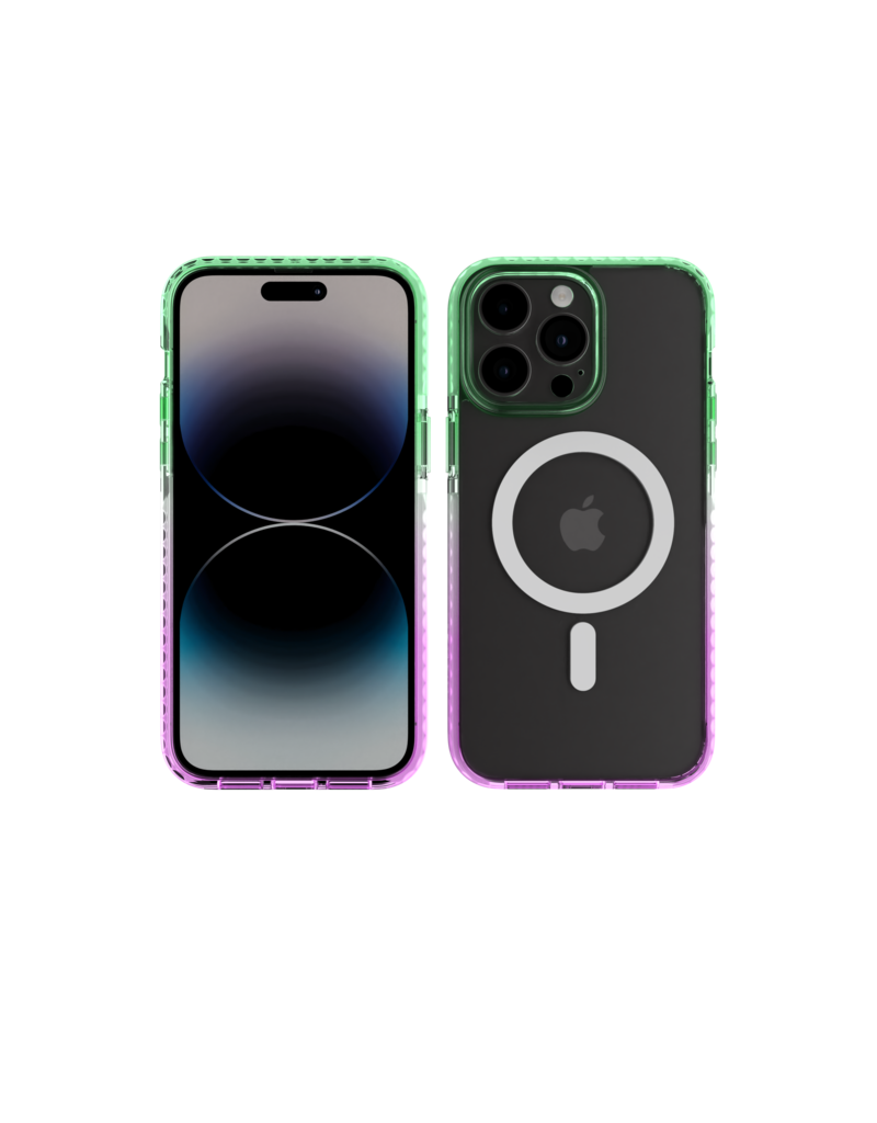 Nikoza Nikoza Gradient Case iPhone 14 Pro Green - Purple