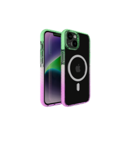 Nikoza Nikoza Gradient Case iPhone 14 / 13 Green - Purple