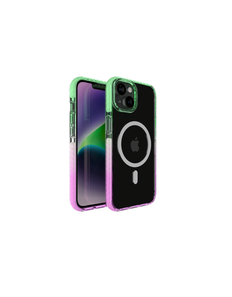 Nikoza Nikoza Gradient Case iPhone 14 / 13 Green - Purple