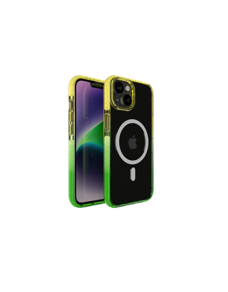 Nikoza Nikoza Gradient Impact Case iPhone 14 / 13 Yellow - Green