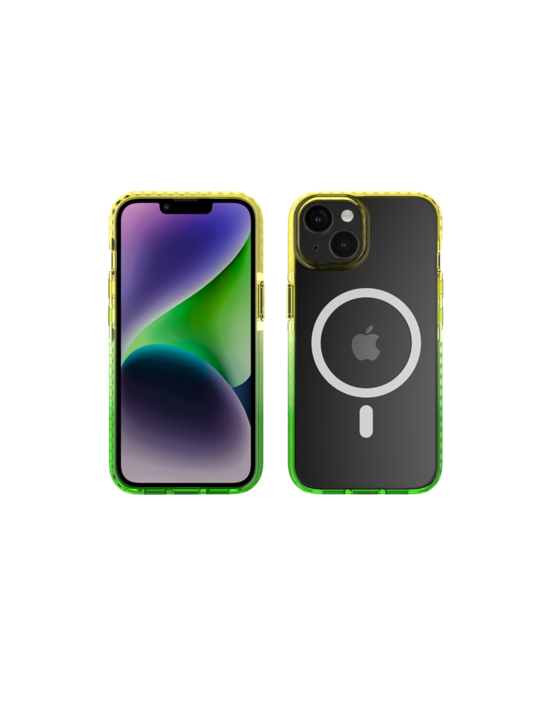 Nikoza Nikoza Gradient Impact Case iPhone 14 / 13 Yellow - Green