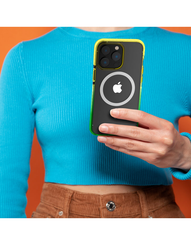 Nikoza Nikoza Gradient Impact Case iPhone 13 Pro Yellow - Green