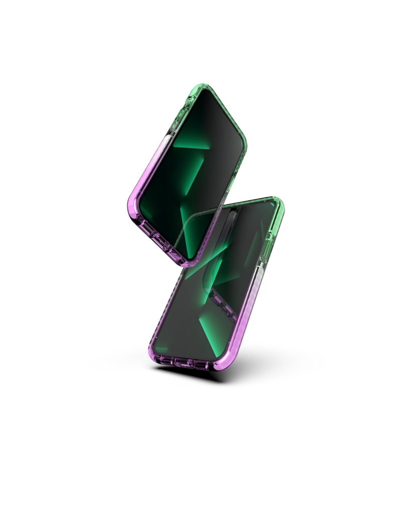 Nikoza Nikoza Gradient Case iPhone 13 Pro Green - Purple