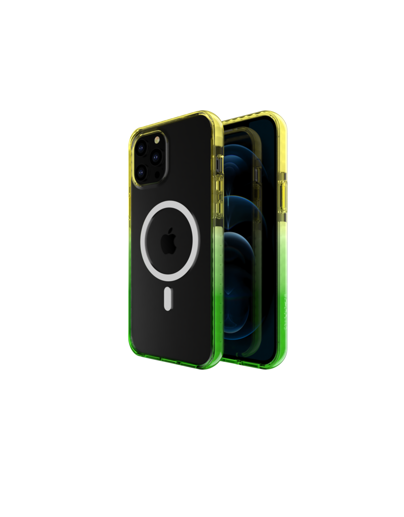 Nikoza Nikoza Gradient Impact Case iPhone 12 (Pro) Yellow - Green