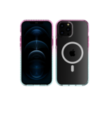Nikoza Nikoza Gradient Impact Case iPhone 12 (Pro) Light Pink - Blue