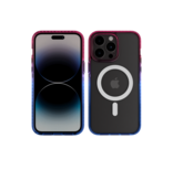 Nikoza Nikoza Gradient Impact Case iPhone 14 Pro Max Fucsia - Blue