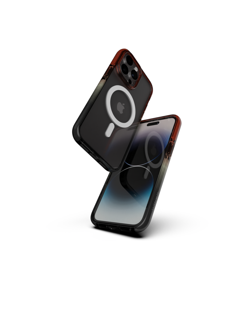 Nikoza Nikoza Gradient Impact Case iPhone 14 Pro Max Red - Black