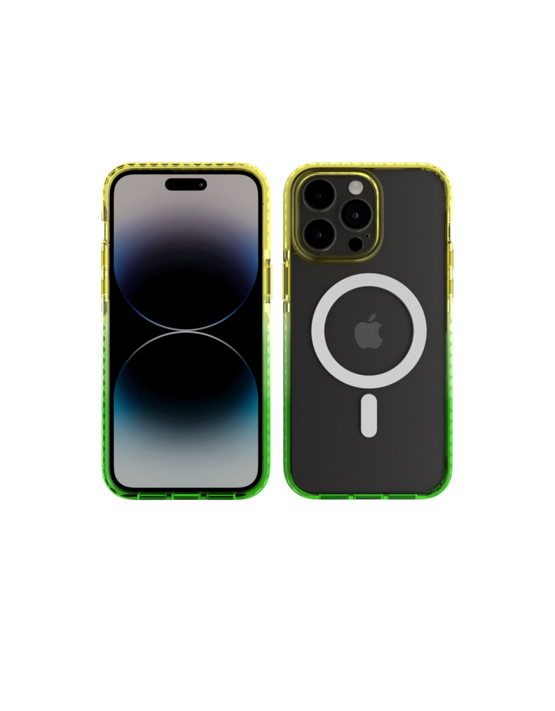 Nikoza Nikoza Gradient Impact Case iPhone 14 Pro Max Yellow - Green