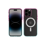 Nikoza Nikoza Gradient Impact Case iPhone 14 Pro Max Light Pink - Blue