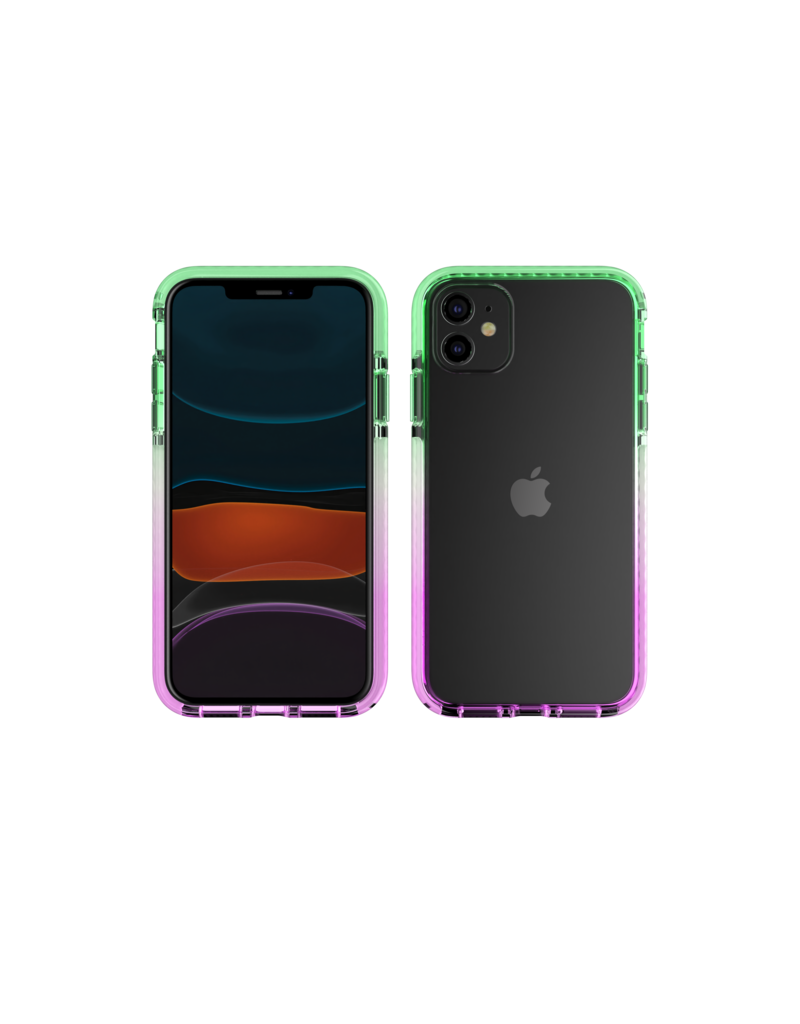 Nikoza Nikoza Gradient Impact Case iPhone 11 Green - Purple