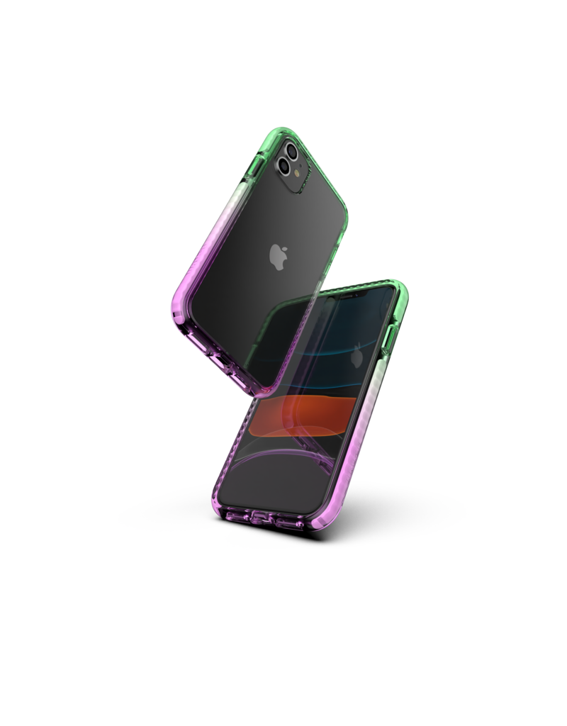 Nikoza Nikoza Gradient Impact Case iPhone 11 Green - Purple