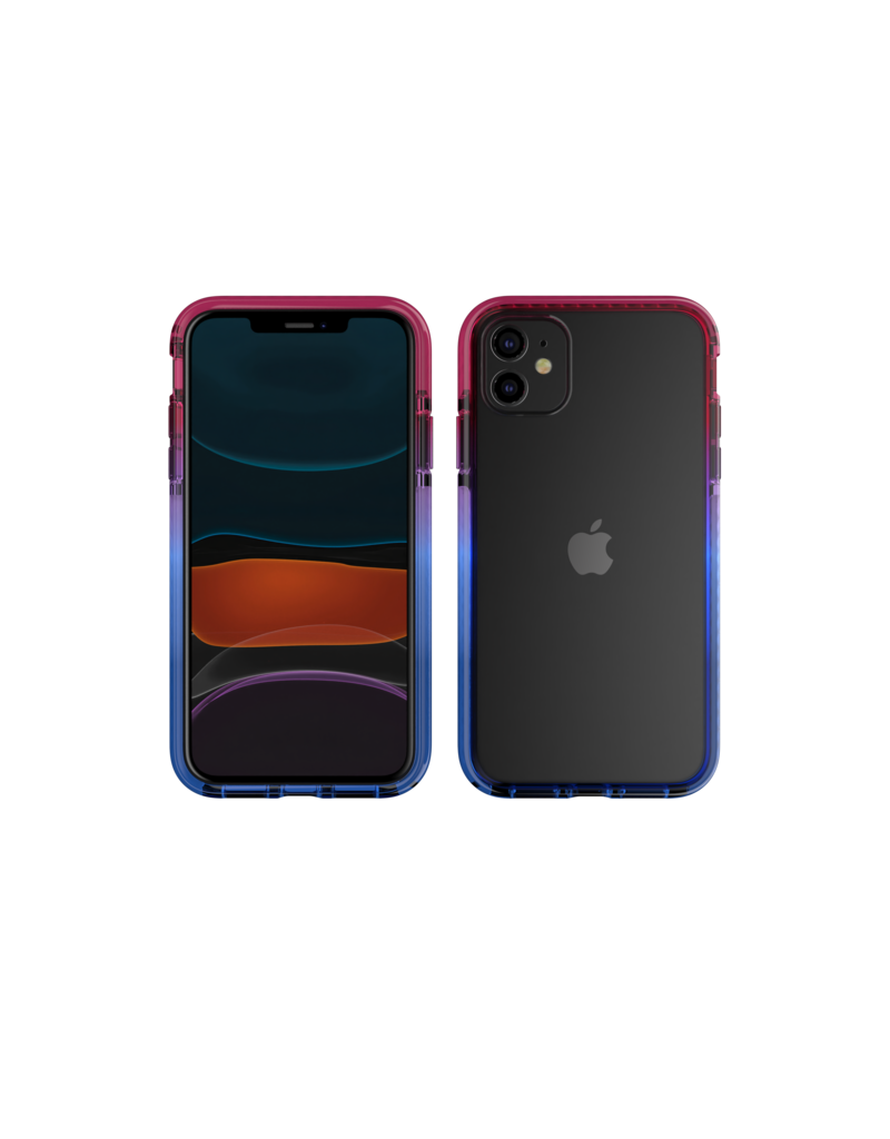 Nikoza Nikoza Gradient Impact Case iPhone 11 Fucsia - Blue