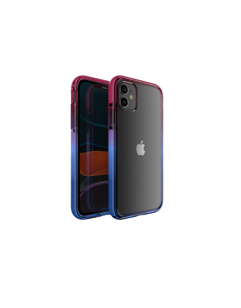 Nikoza Nikoza Gradient Impact Case iPhone 11 Fucsia - Blue