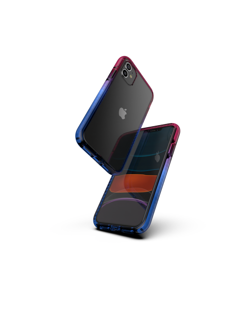 Nikoza Nikoza Gradient Impact Case iPhone 11 Fucsia - Blue