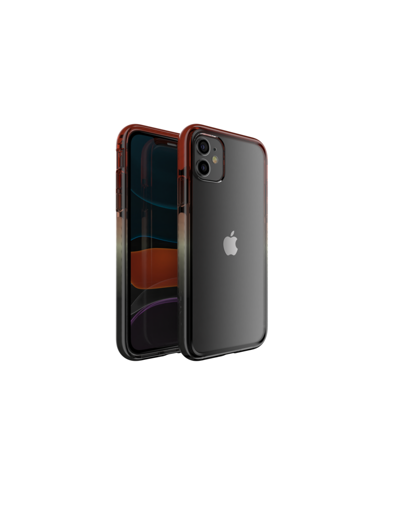 Nikoza Nikoza Gradient Impact Case iPhone 11 Red - Black