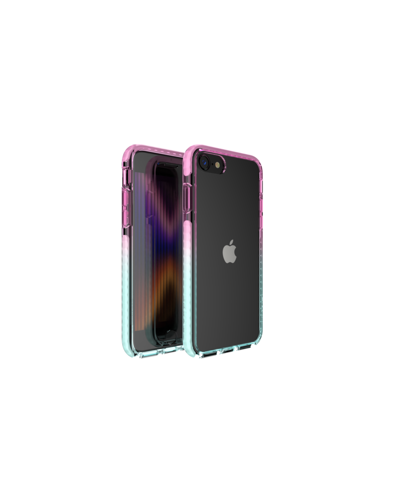 Nikoza Nikoza Gradient Impact Case iPhone SE (2022/2020)/ 8 /7 Light Pink - Blue