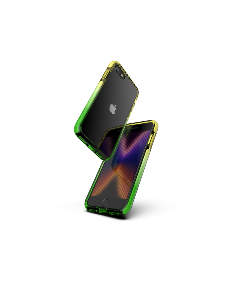 Nikoza Nikoza Gradient Impact Case iPhone SE (2022/2020)/ 8 /7 Yellow - Green