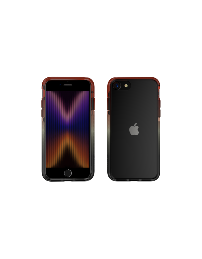 Nikoza Nikoza Gradient Impact Case iPhone SE (2022/2020)/ 8 /7 Red - Black