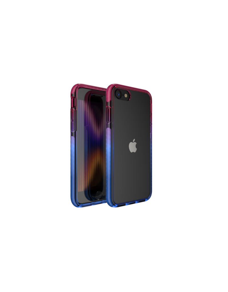 Nikoza Nikoza Gradient Impact Case iPhone SE (2022/2020)/ 8 /7 Fucsia - Blue