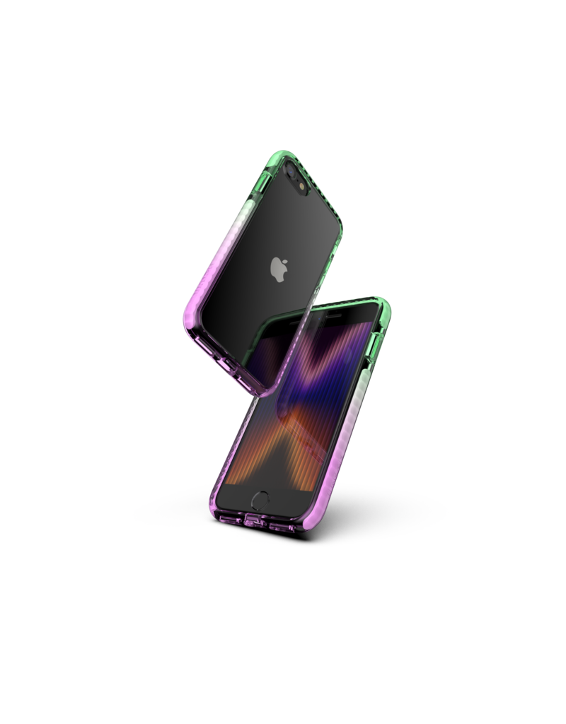 Nikoza Nikoza Gradient Impact Case iPhone SE (2022/2020)/ 8 /7 Green - Purple