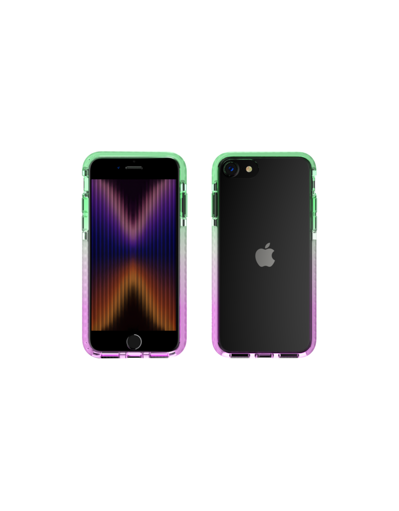 Nikoza Nikoza Gradient Impact Case iPhone SE (2022/2020)/ 8 /7 Green - Purple