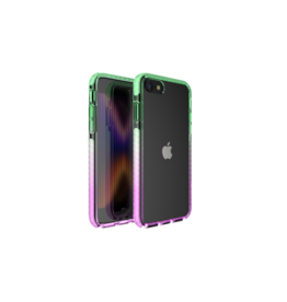 Nikoza Nikoza Gradient Case iPhone SE (2022/2020)/ 8 /7 Green - Purple