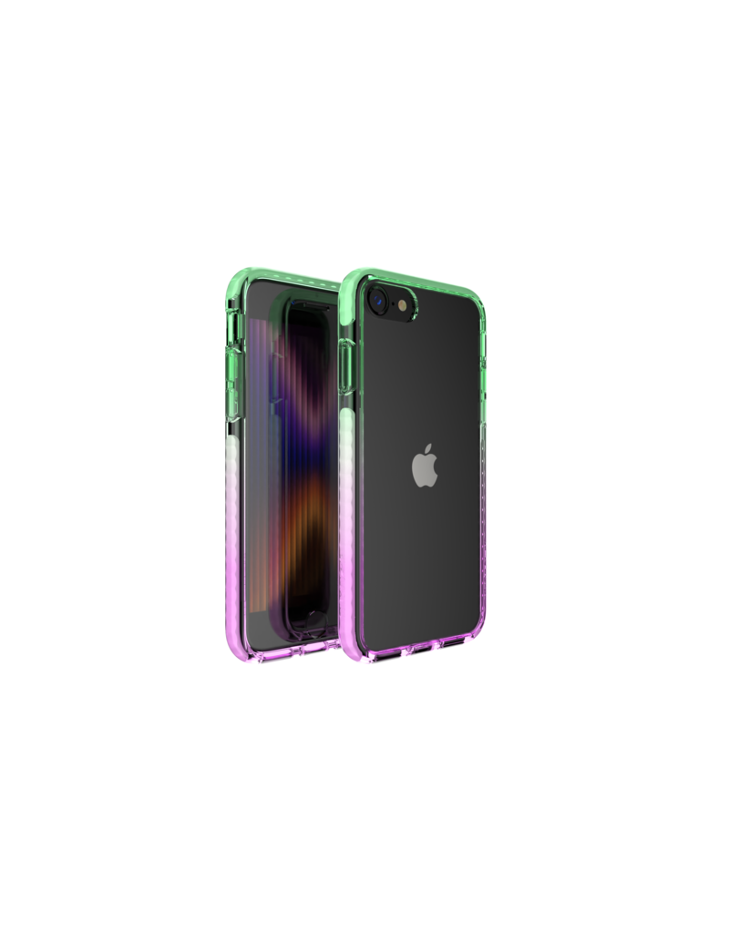 Nikoza Nikoza Gradient Impact Case iPhone SE (2022/2020)/ 8 /7 Green - Purple