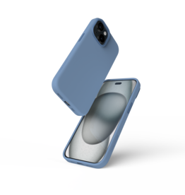 Nikoza Nikoza Liquid Silicone Magsafe Case iPhone 15 / 14 Plus IJsblauw