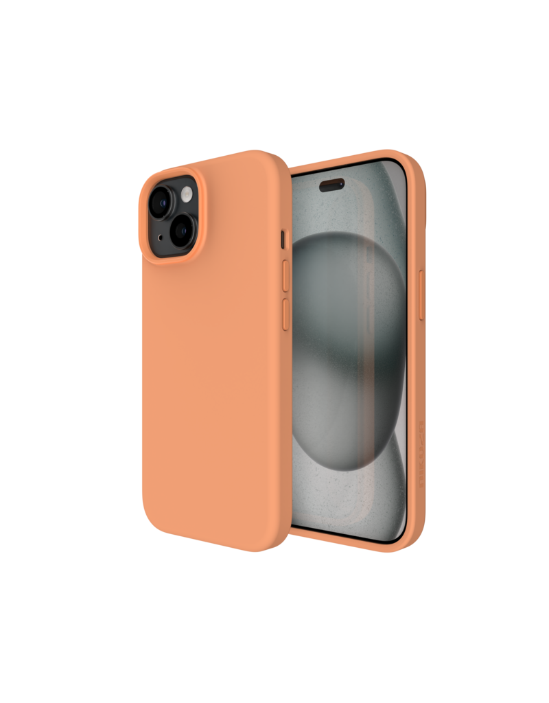 Nikoza Nikoza Liquid Silicone Magsafe Case iPhone 15 / 14 Plus Abrikoos Oranje