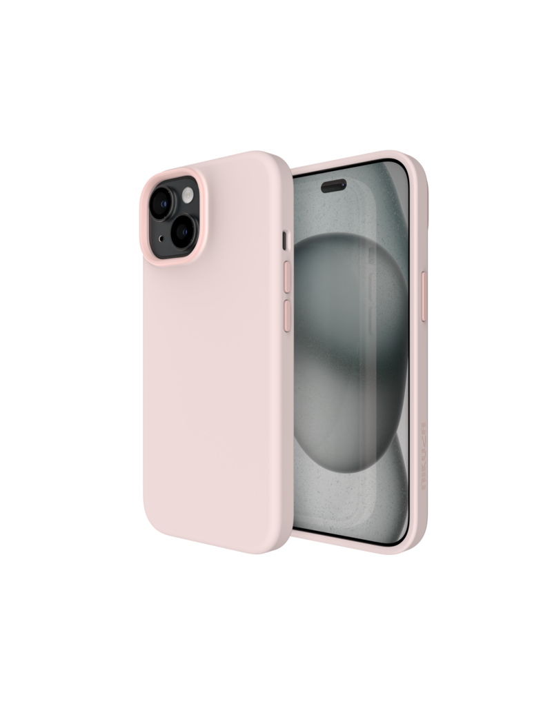 Nikoza Nikoza Liquid Silicone Magsafe Case iPhone 15 / 14 Plus Lichtroze