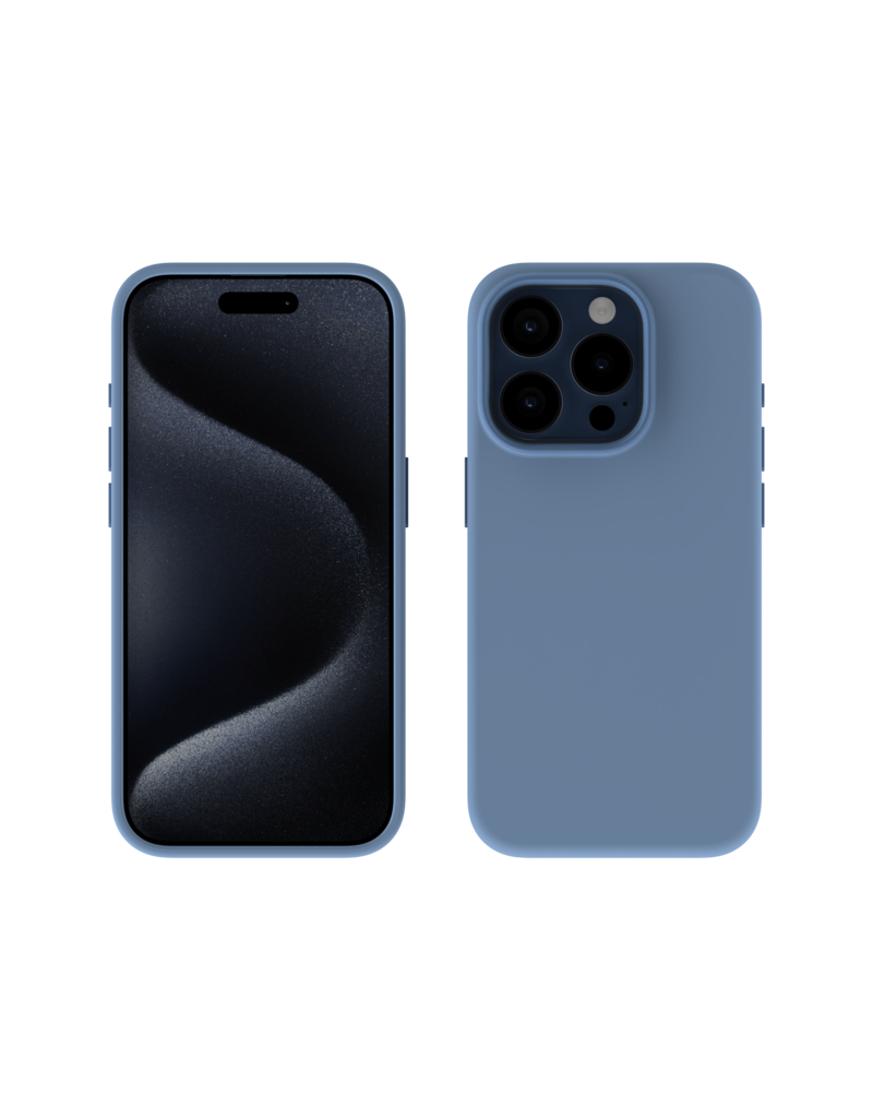 Nikoza Nikoza Liquid Silicone Magsafe Case iPhone 15 Pro Max IJsblauw