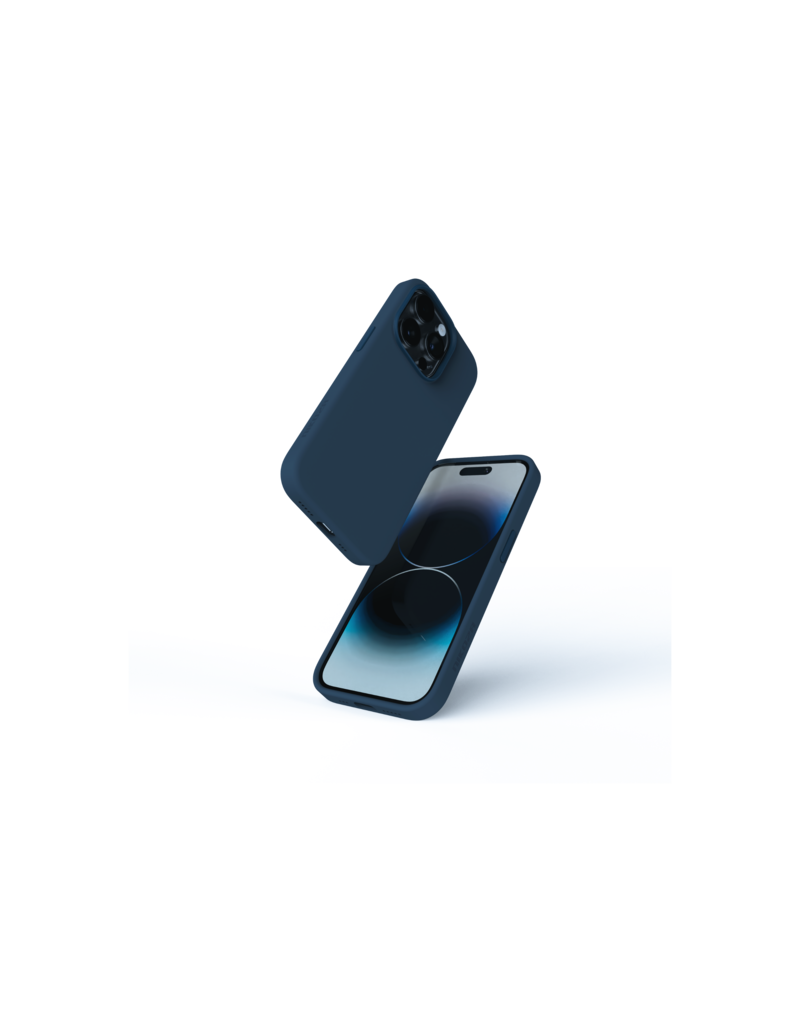 Nikoza Nikoza Liquid Silicone Magsafe Case iPhone 14 Pro Max  Inktblauw
