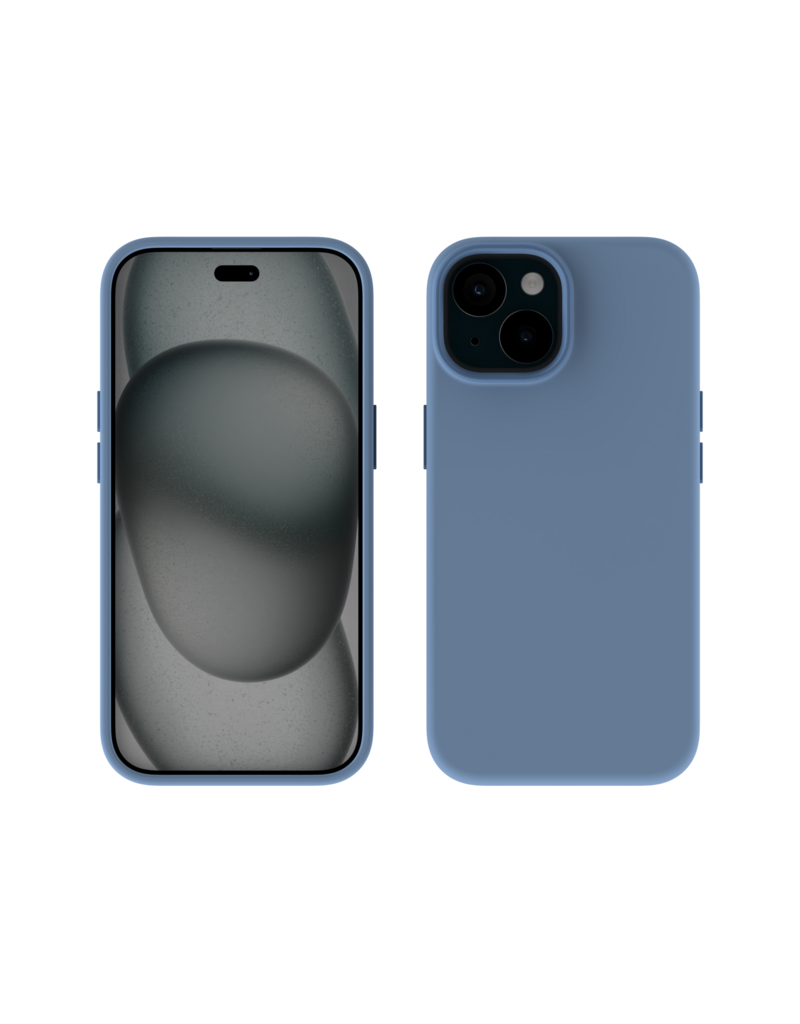 Nikoza Nikoza Liquid Silicone Magsafe Case iPhone 13 / 14 IJsblauw